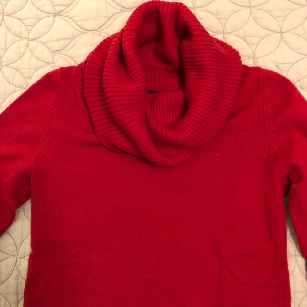 Gap cowl neck red sweater